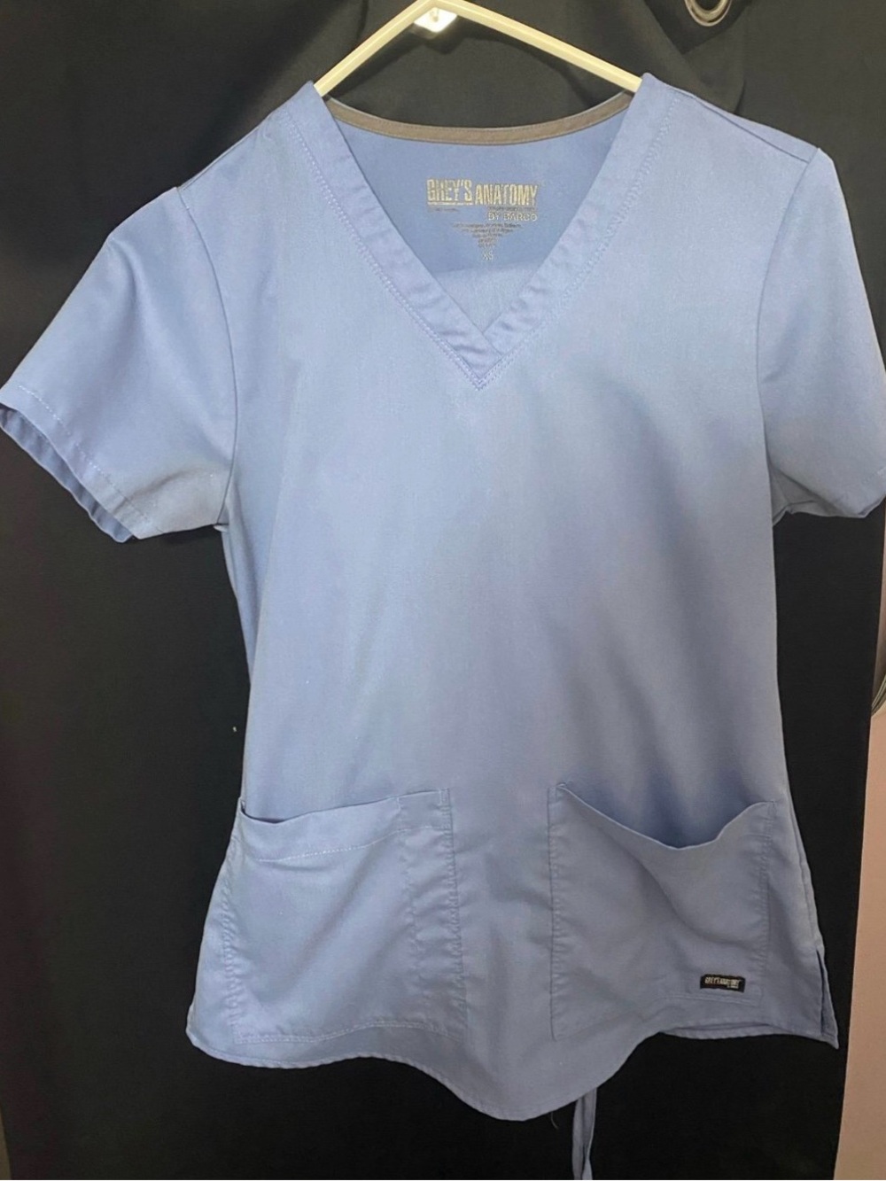 Grey's Anatomy Light Blue V-Neck Scrub Top